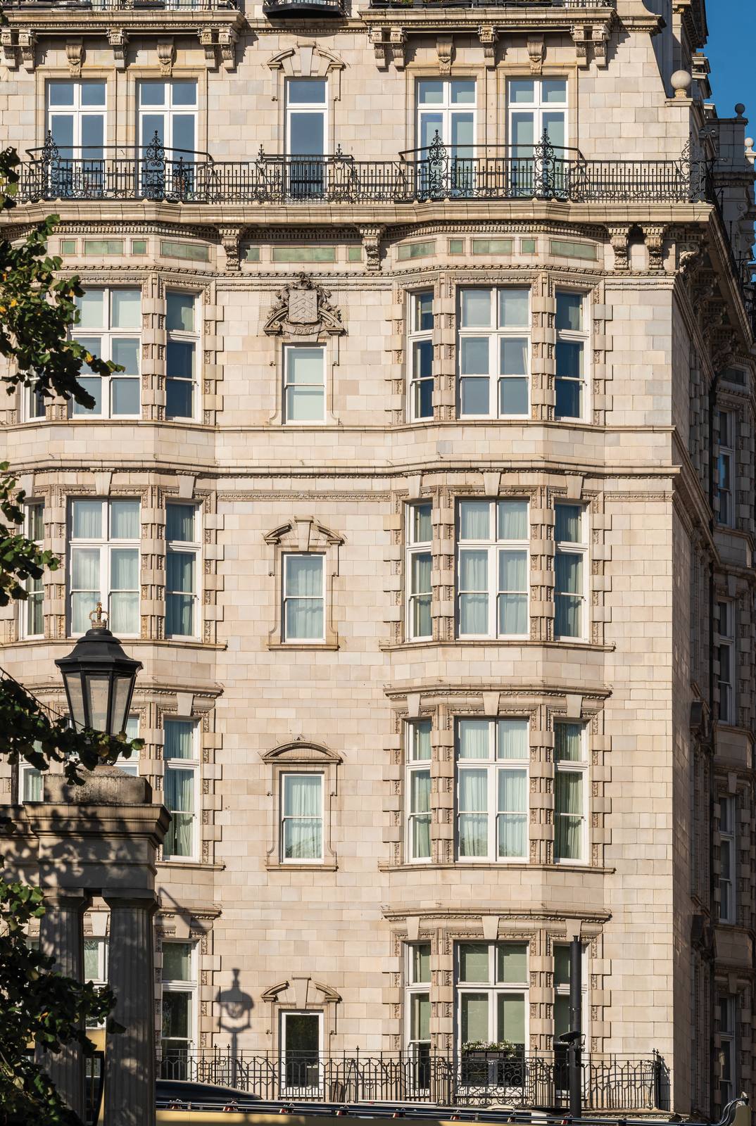 The Mulliner — building facade detail