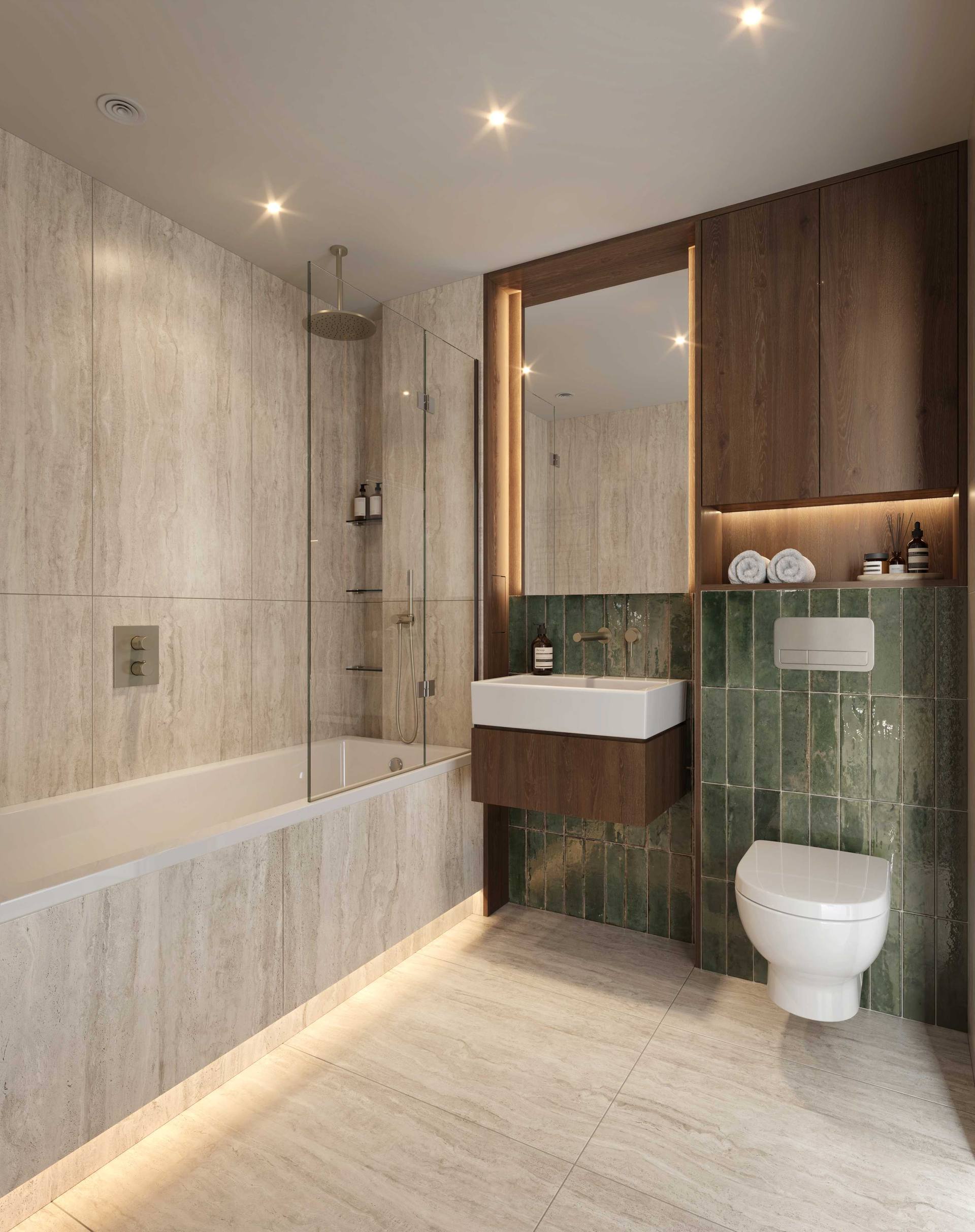 Wimbledon Bridge House — bathroom