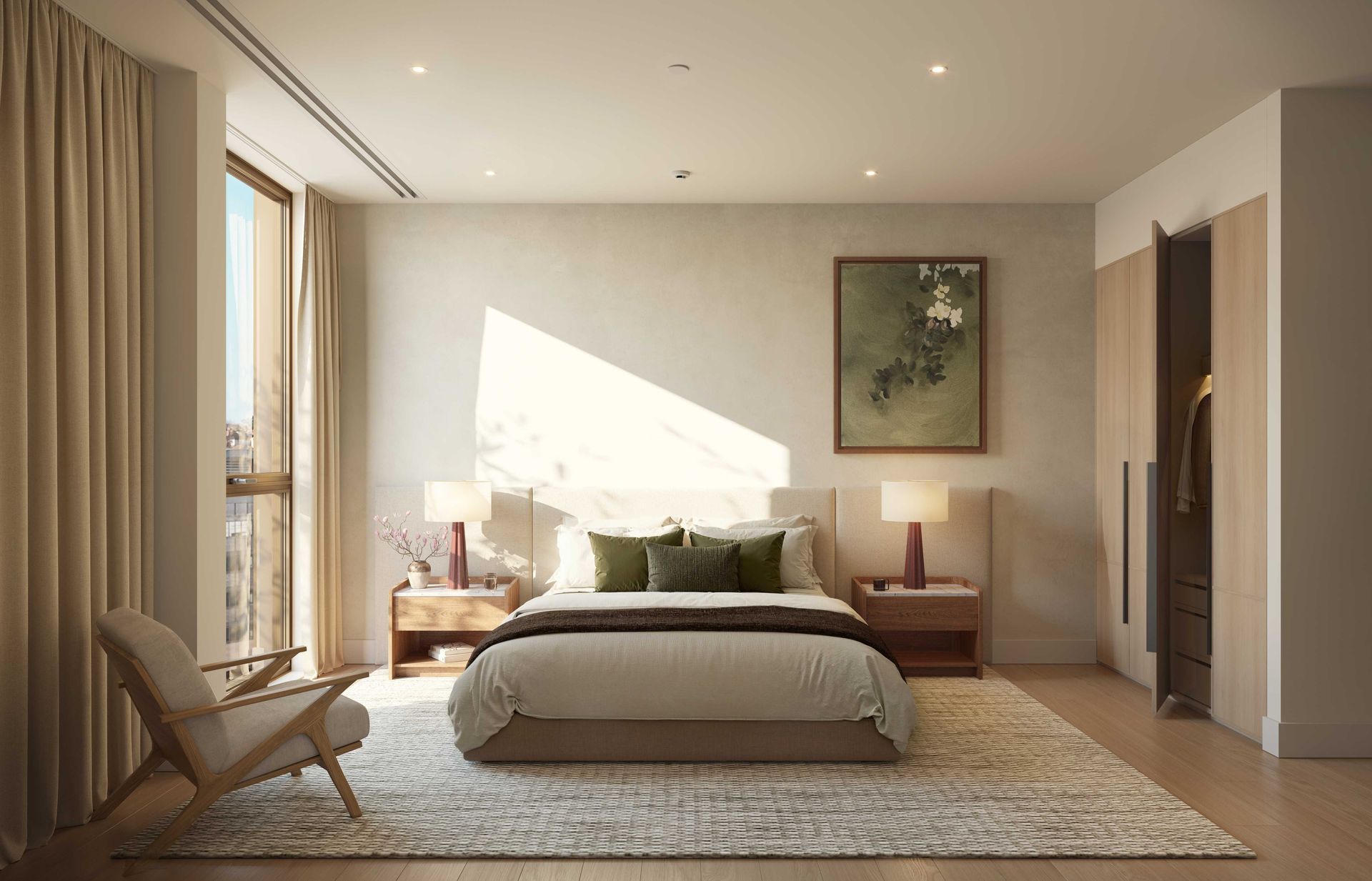 Wimbledon Bridge House — bedroom