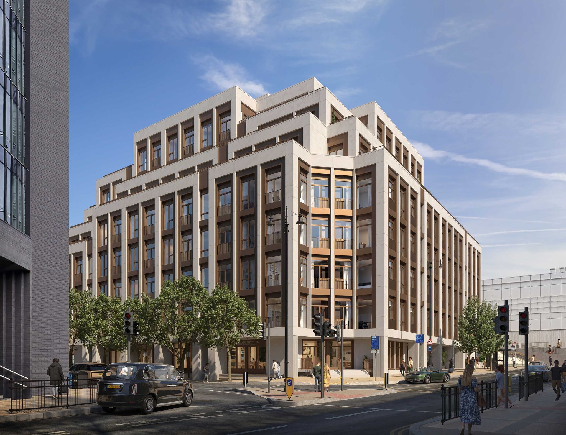Wimbledon Bridge House — exterior, day