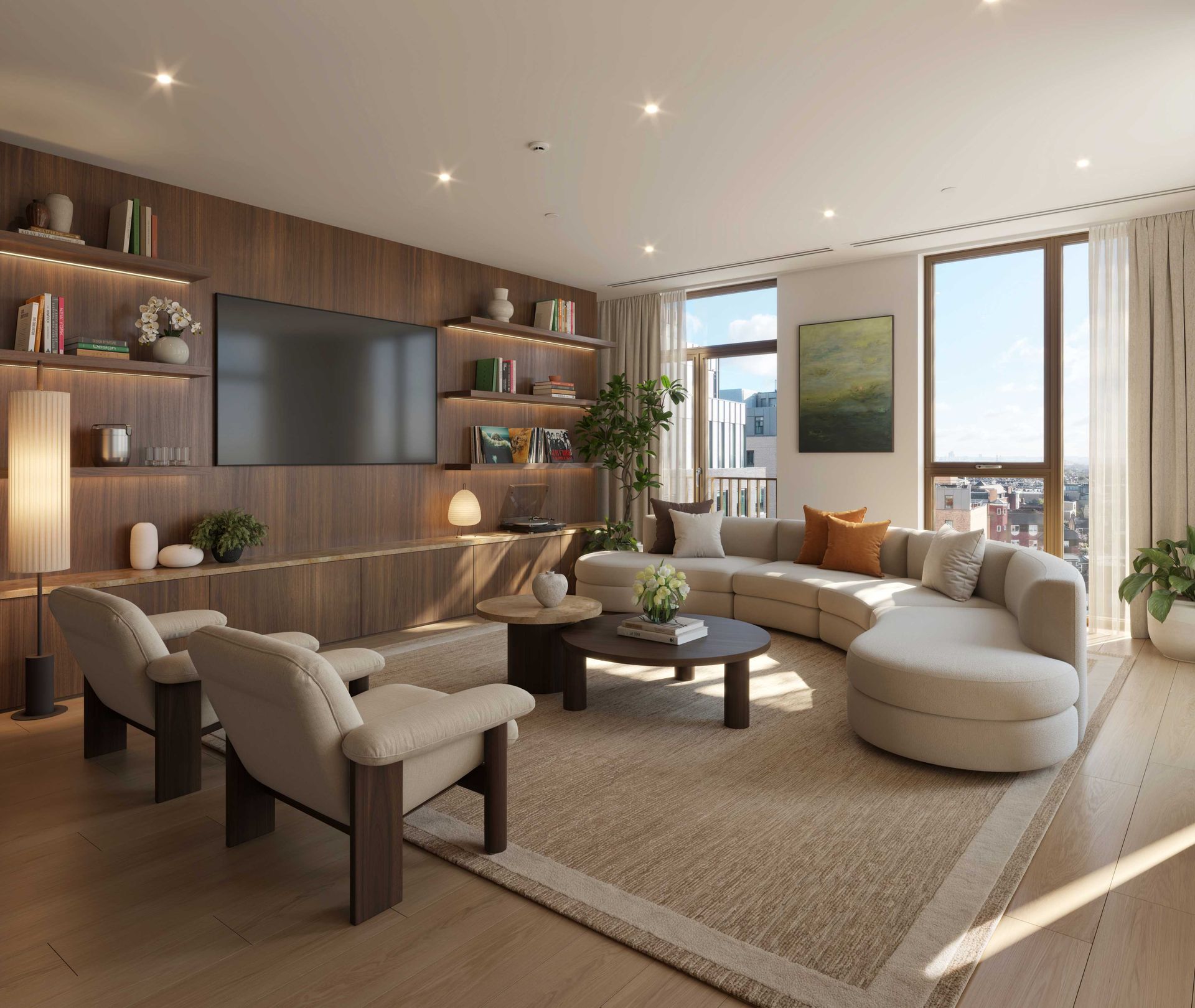 Wimbledon Bridge House — living room